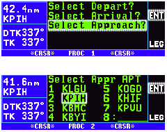 KLN 94 select approach