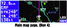 KLN 94 moving map